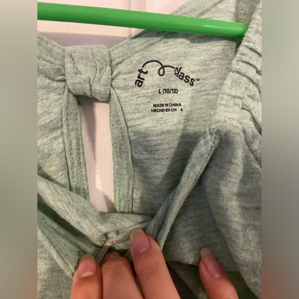 Art class, Girls Shirt, Green.
